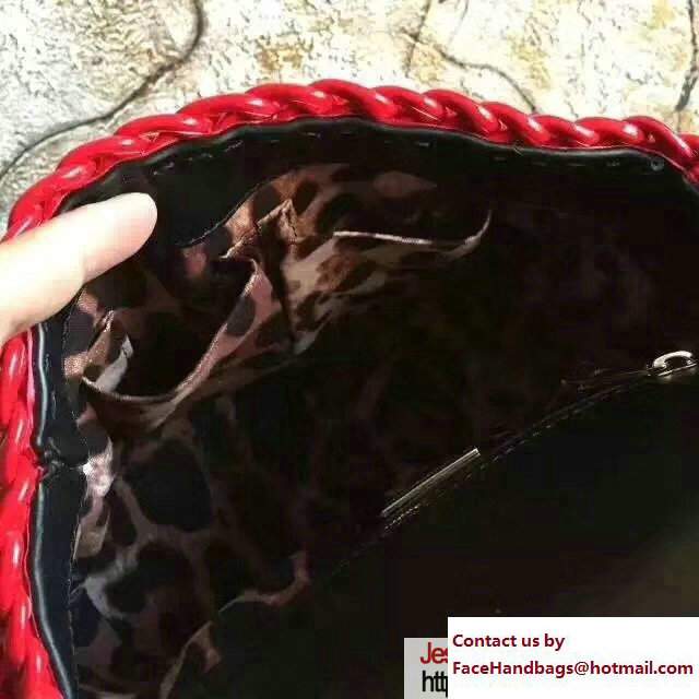 Dolce  &  Gabbana Box Bag Interlaced Chain Red 2017